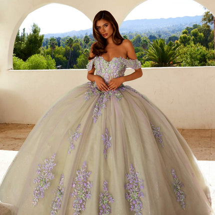 Juliet JT1479J Off the Shoulder Poofy Quinceanera Ball Gown