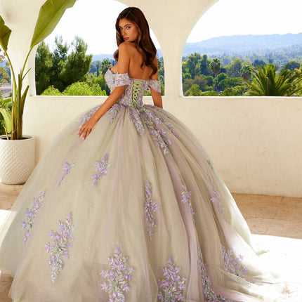 Juliet JT1479J Off the Shoulder Poofy Quinceanera Ball Gown