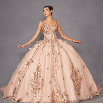 Juliet JT1485J Off the Shoulder Cinderella Quinceanera Ball Gown
