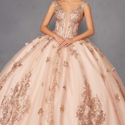 Juliet JT1485J Off the Shoulder Cinderella Quinceanera Ball Gown