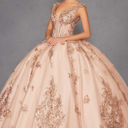 Juliet JT1485J Off the Shoulder Cinderella Quinceanera Ball Gown