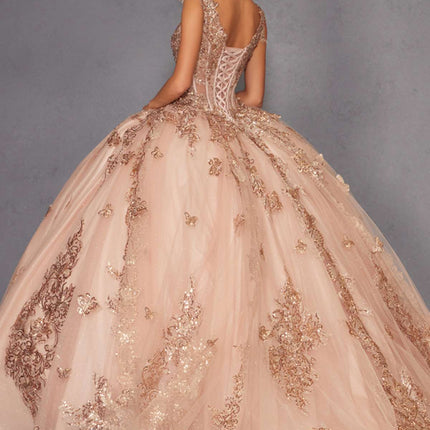 Juliet JT1485J Off the Shoulder Cinderella Quinceanera Ball Gown