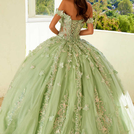 Juliet JT1485J Off the Shoulder Cinderella Quinceanera Ball Gown