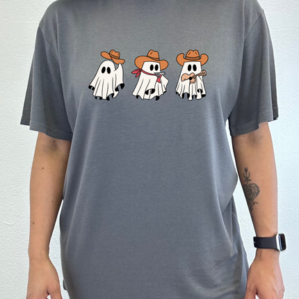 Cowboy Ghosts Unisex Bamboo Viscose/Organic Cotton Short Sleeve Graphic T-Shirt