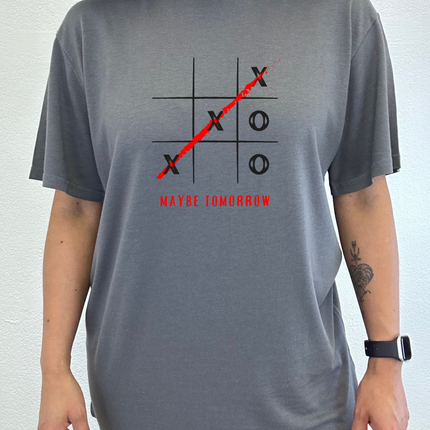 Maybe Tomorrow Unisex Bamboo/Cotton Graphic T-Shirt