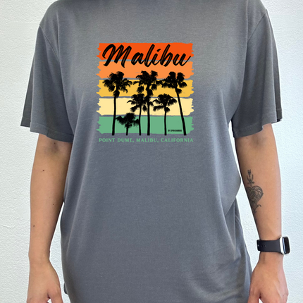 Malibu Unisex Bamboo Viscose/Organic Cotton Short Sleeve Graphic T-Shirt