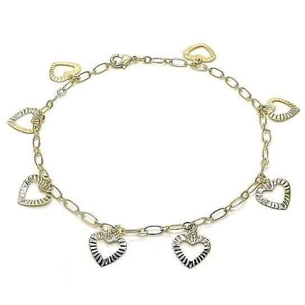 14k Gold Fill Heart Anklet