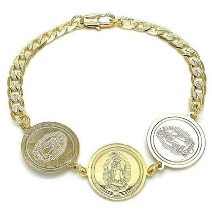 14k Gold Filled High Polish Finsh Cuban Curb Coin Bracelet
