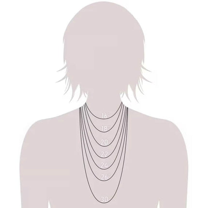 14K Solid Gold Herringbone Necklace