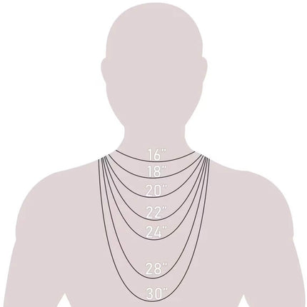 14K Solid Gold Herringbone Necklace