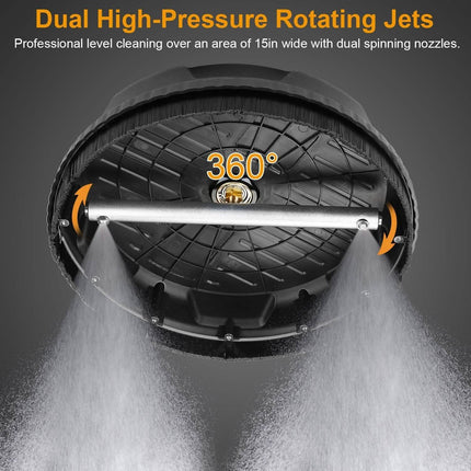 15" High Pressure Flat Surface Cleaner