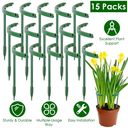 15-Piece: Garden Plant Support Stakes