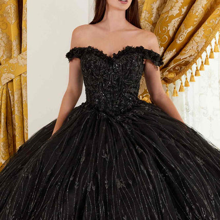 Ladivine 15704 Off the Shoulder Quinceanera Floral Ball Gown