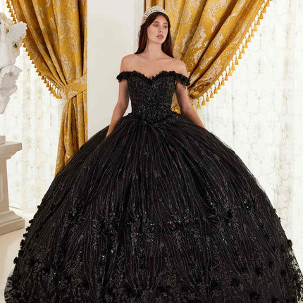 Ladivine 15704 Off the Shoulder Quinceanera Floral Ball Gown