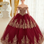 Burgundy/Gold / XS