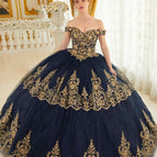 Navy Blue/Gold / XS