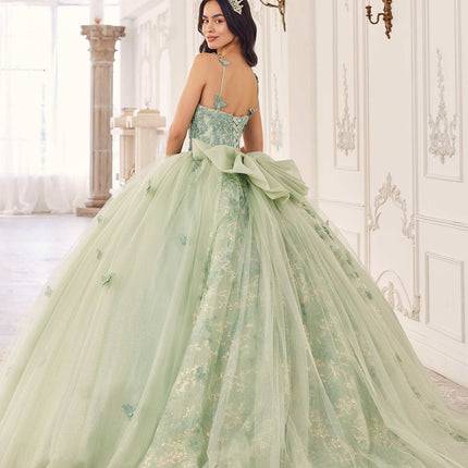 Ladivine 15718 Long Princess Layered Tulle 3D Applique Ball Gown