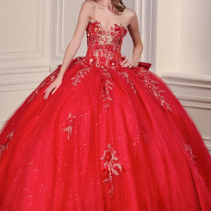 Ladivine 15726 Strapless Sweetheart Quinceanera Ball Gown