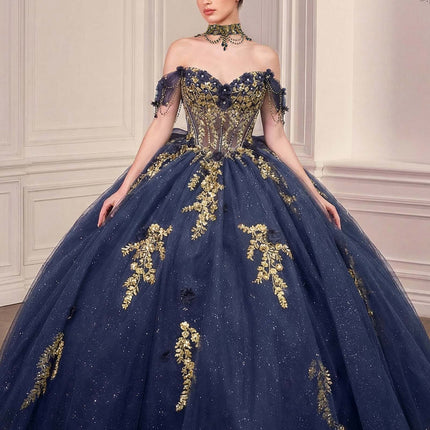 Ladivine 15728 Off Shoulder Quinceanera Ball Gown
