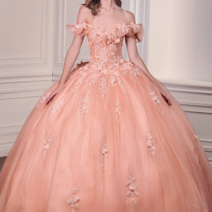 Ladivine 15731 Off the Shoulder Quinceanera A-Line Ball Gown