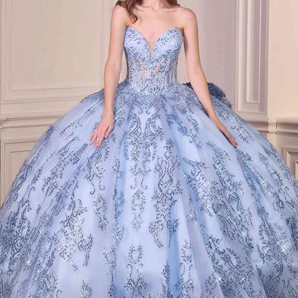 Ladivine 15732 Fairytale Strapless Sweetheart Cinderella Quinceanera Ball Gown