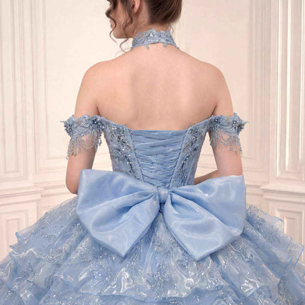 Ladivine 15742 Off the Shoulder Poofy Quinceanera Ball Gown