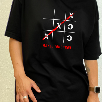 Maybe Tomorrow Unisex Bamboo/Cotton Graphic T-Shirt