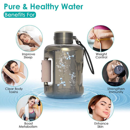 1.5L Large Capacity Portable Rechargeable Hydrogen Water Bottle 6 Min. Quick Electrolysis