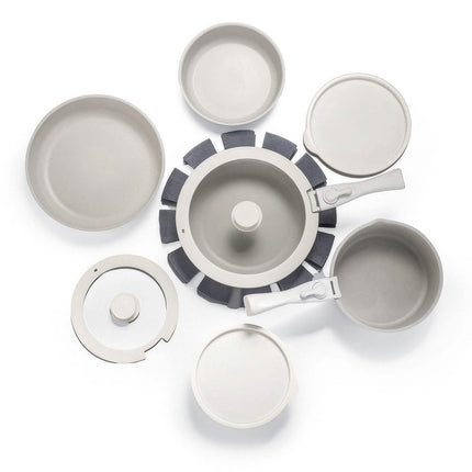 17-Pieces: Nonstick Cookware Set Induction Kitchen Pots and Pans