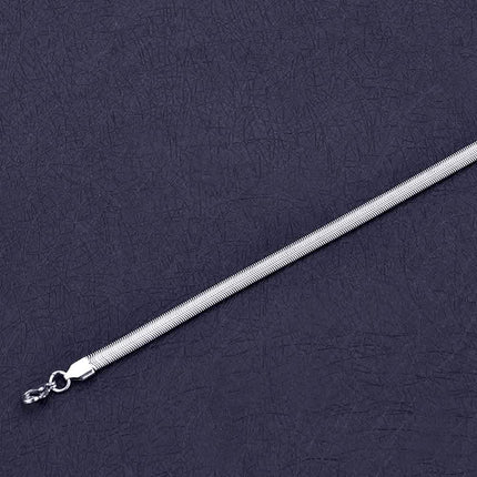 6mm Stainless Steel Snake Chain Bracelet – Unisex