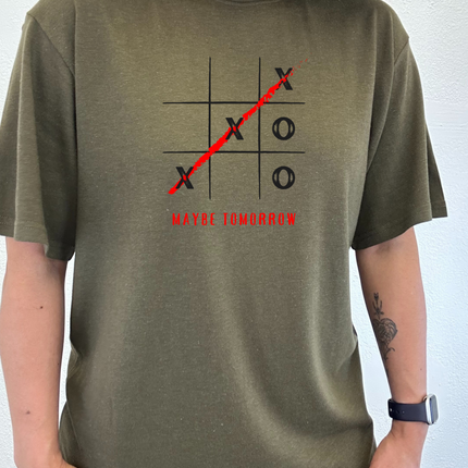 Maybe Tomorrow Unisex Bamboo/Cotton Graphic T-Shirt