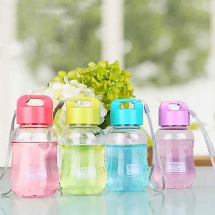 180ML Plastic Colorful Water Bottle Portable