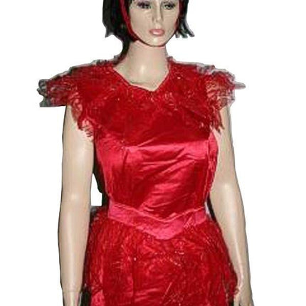 Devilina Adult Red Devil Halloween Costume Dress Standard Size up to 12 CHEAP