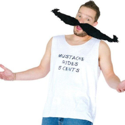Mustache Rider Adult Costume Rides 5 Cents