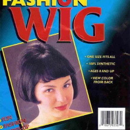 Black Wavy Beehive Bob with Bangs Fashion Wig 60's