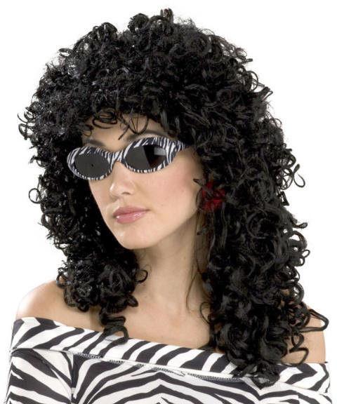 Forum Novelties 80's To The Maxx Black Wild Curl Adult Unisex Wig