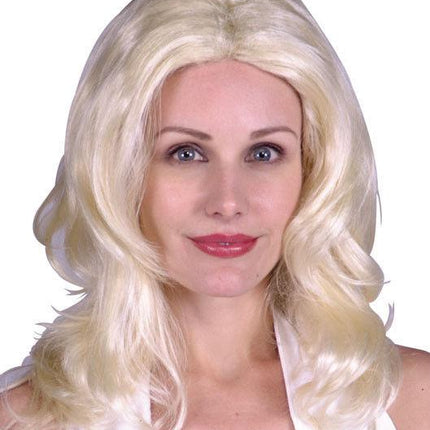 Economy Blonde Hollywood Star Wavy Wig