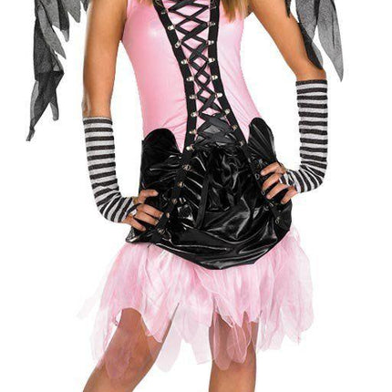 Gothic Graveyard Fairy Child Costume Pink and Black Teen XL 14-16