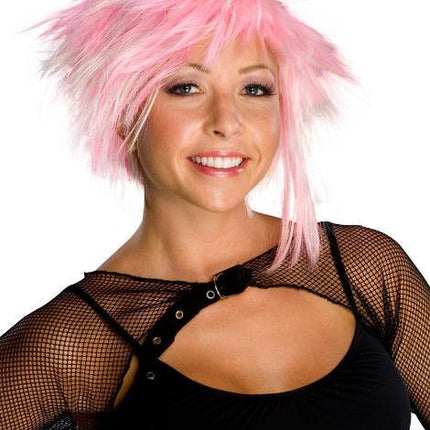 Cotton Candy Pink Cyber Pixie Fairy Sexy Short Wig