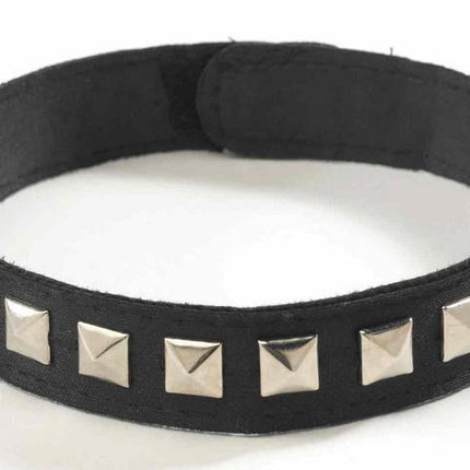 Studded Choker Black Gothic Biker Costume Accessory