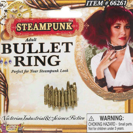 Steampunk Plastic Bullet Ring