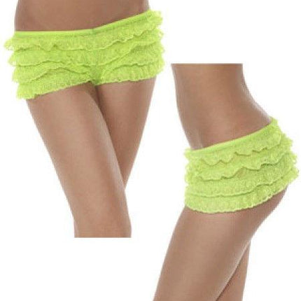 Neon Green Ruffle Panties