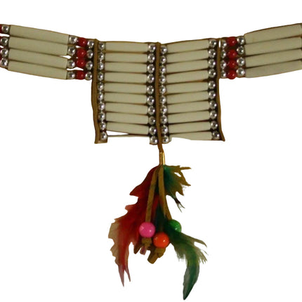 Native American Warrior Choker Necklace Indian Neckpiece