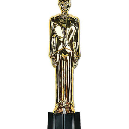 Gold Plastic Awards Night Male Statuette 9'' Prop Statue