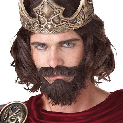 Medieval King Adult Costume Wig