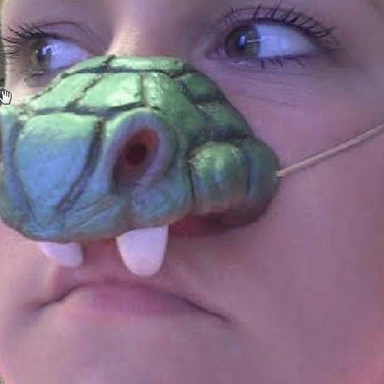 Cobra Snake Nose with Fangs Costume Accessory on an Elastic Band