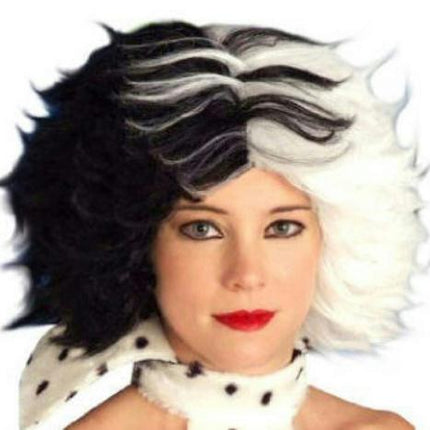Dog Lovin' Diva Black and White Cruella Wig