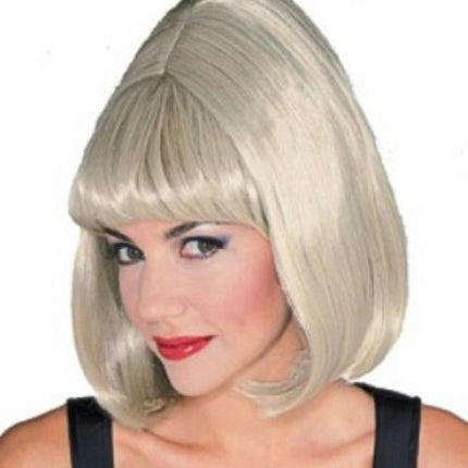 Blonde Shoulder Length Starlet Wig with Bangs