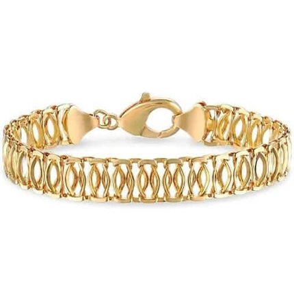 18K Gold Chunky Chain Anklet 10"