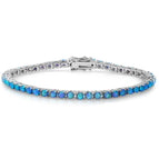 Round Blue / Silver